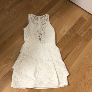 BCBG offwhite lace dress